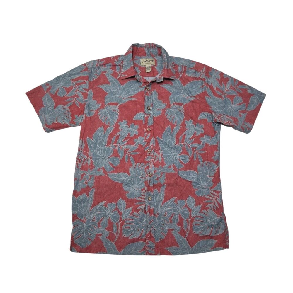 Cooke Street Men's Small Hawaiian Shirt Honolulu Floral Button Up Short Sleeve